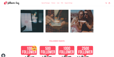 Shopify Store to Buy Instagram Likes & Followers