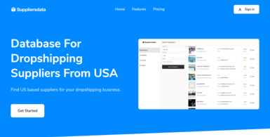 Dropshipping and e-commerce supplier database SaaS