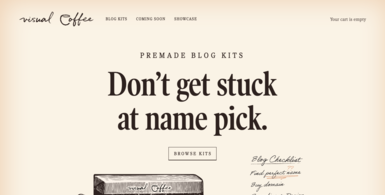 Premium Shop Selling Blog Kits. Includes 20 domains