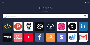 Personalised Start Page
