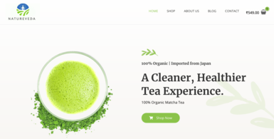 Organic Tea E-commerce Shop