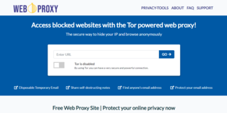 Web Proxy Connecting to Tor