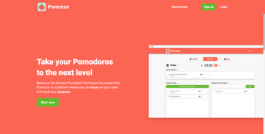 Pomodoro Productivity Web App
